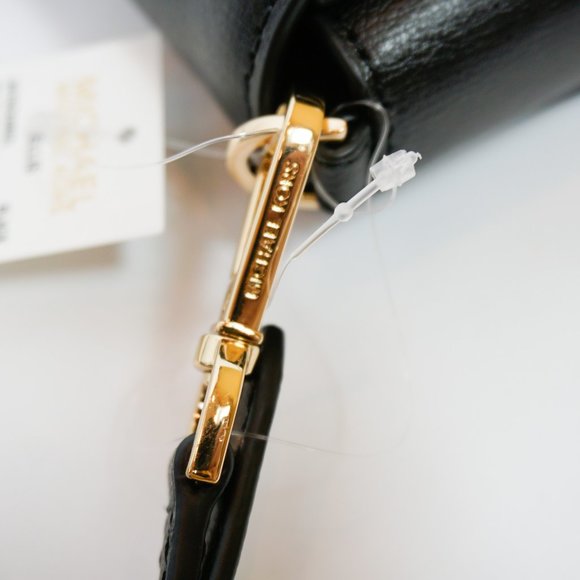 Michael Kors Ellis M Messenger Leather Bag Black - Picture 10 of 12